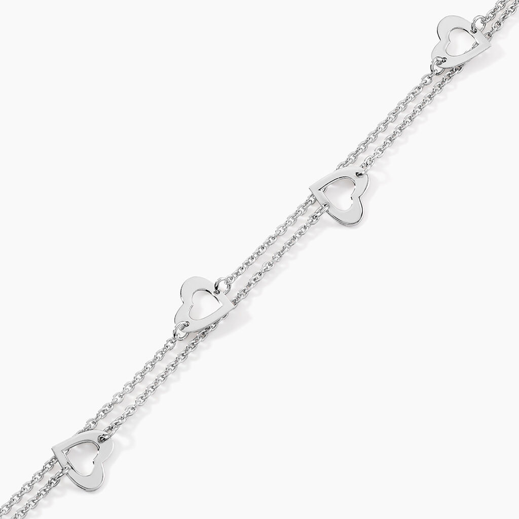 Bracelet Suzy Argent Blanc - Bracelets Femme | Histoire d&rsquo;Or