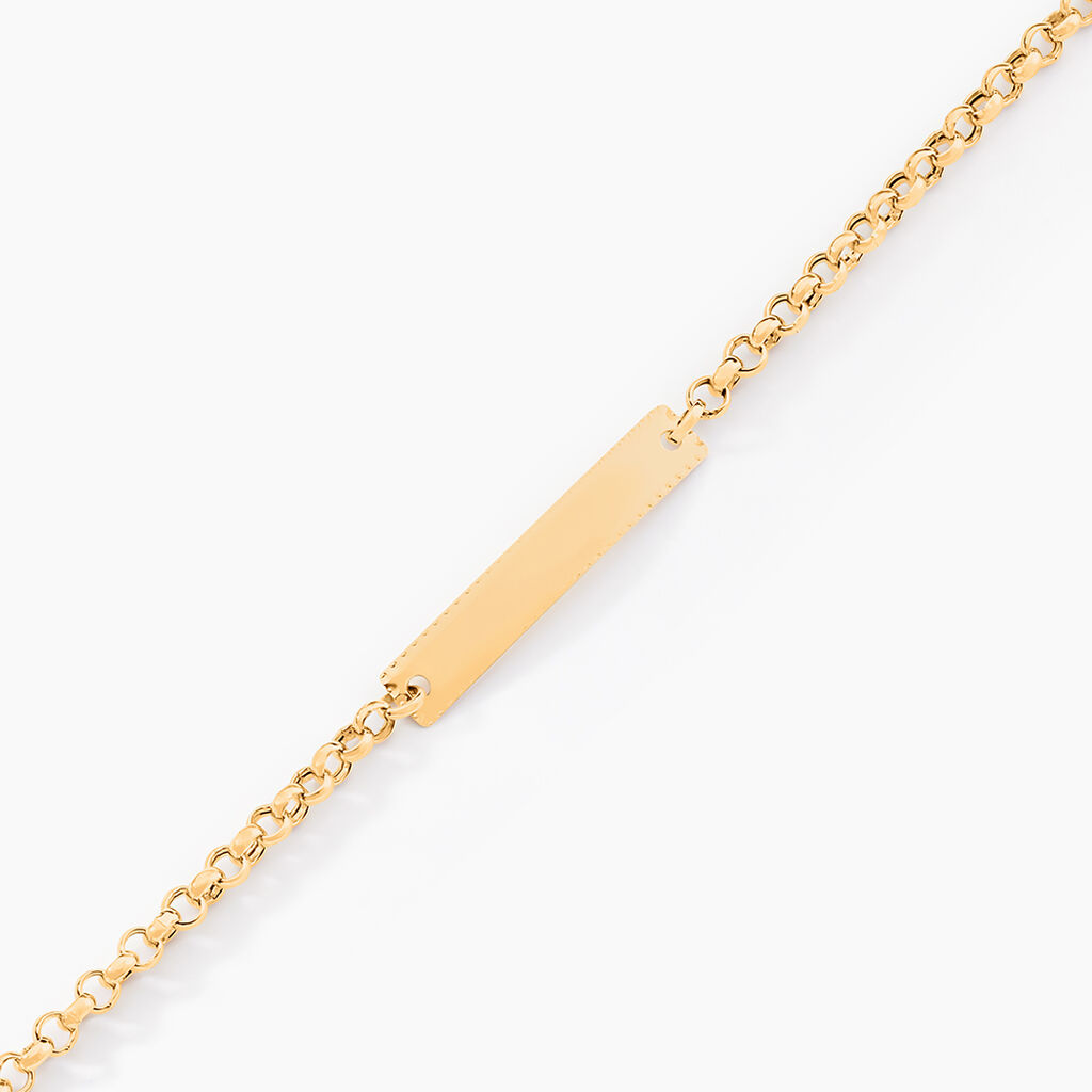 Bracelet Identit&eacute; Marcel Or Jaune - Bracelets Communion Enfant | Histoire d&rsquo;Or