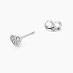 Boucles D'oreilles Puces Declaration Argent Blanc Oxyde De Zirconium - Boucles d'oreilles fantaisie Femme | Histoire d&rsquo;Or