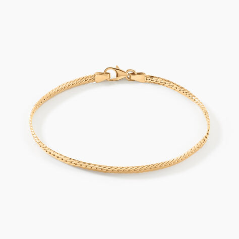 Bracelet Or Jaune Izel Maille Anglaise - Bracelets cha&icirc;ne Femme | Histoire d&rsquo;Or
