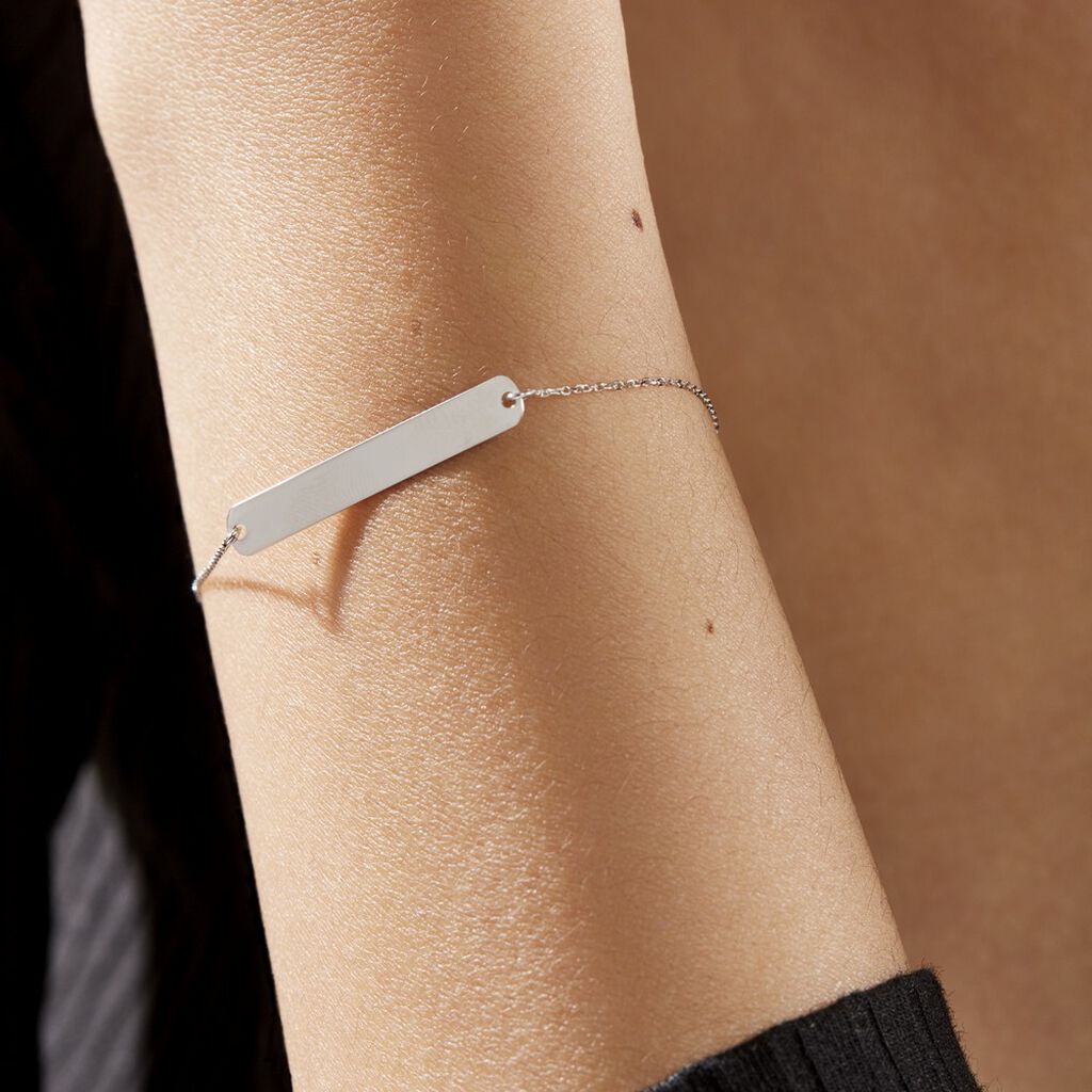 Bracelet Beavis Or Blanc - Cadeaux de naissance Femme | Histoire d’Or