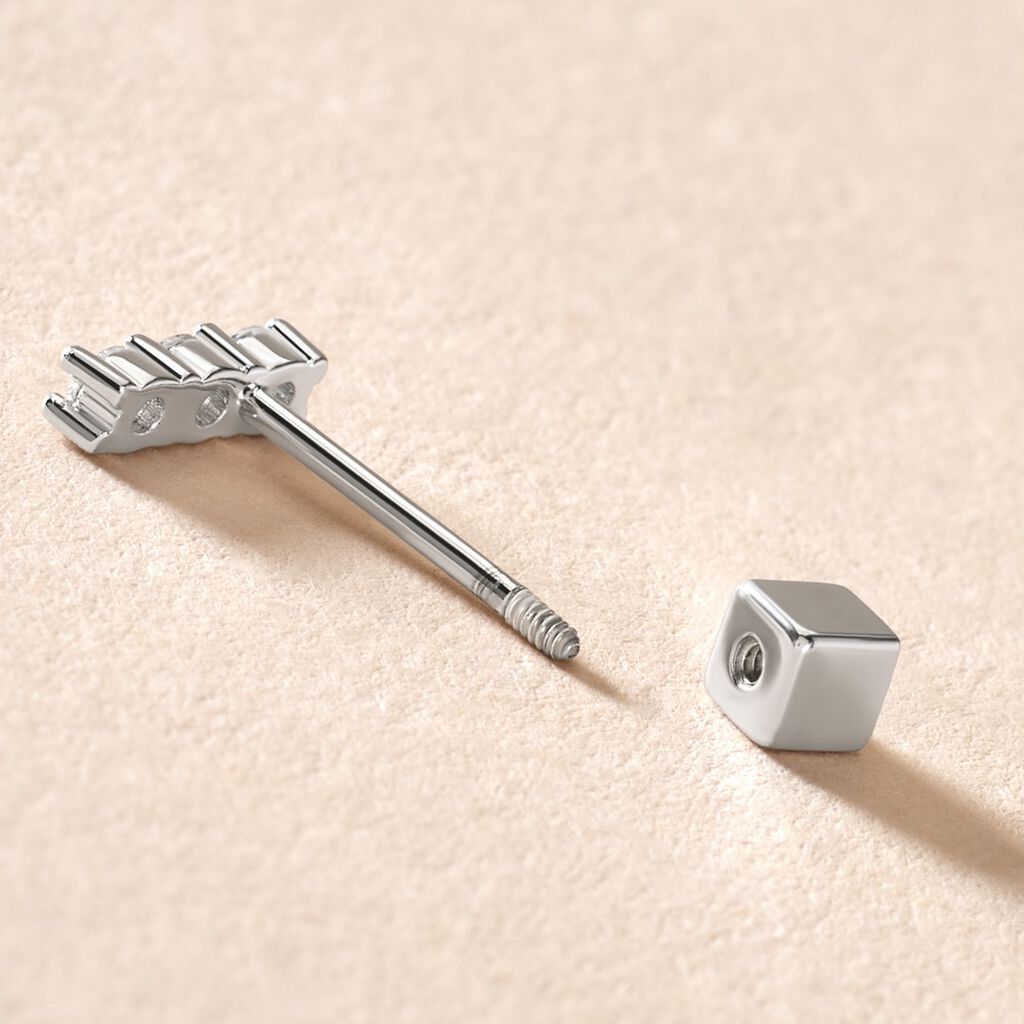 Piercing D'oreille Unitaire Argent Gauri Oxyde De Zirconium - Piercing H&eacute;lix Femme | Histoire d&rsquo;Or