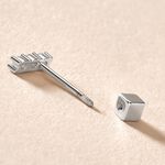 Piercing D'oreille Unitaire Argent Gauri Oxyde De Zirconium - Piercing H&eacute;lix Femme | Histoire d&rsquo;Or