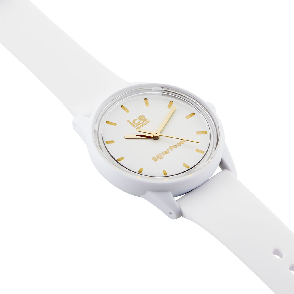 Montre Ice Watch Solar Power Blanc - Montres solaires Famille | Histoire d&rsquo;Or