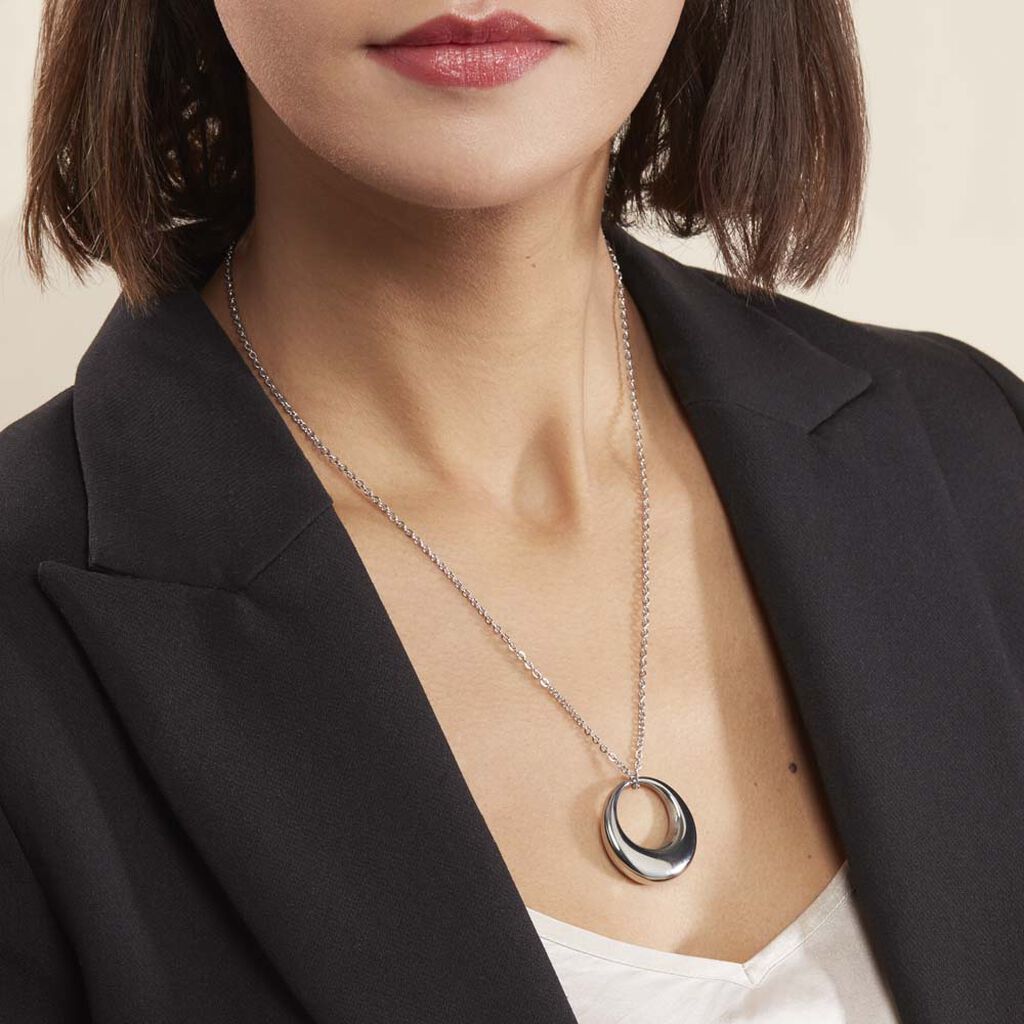 Collier Creolia Acier Blanc - Colliers fantaisie Femme | Histoire d’Or