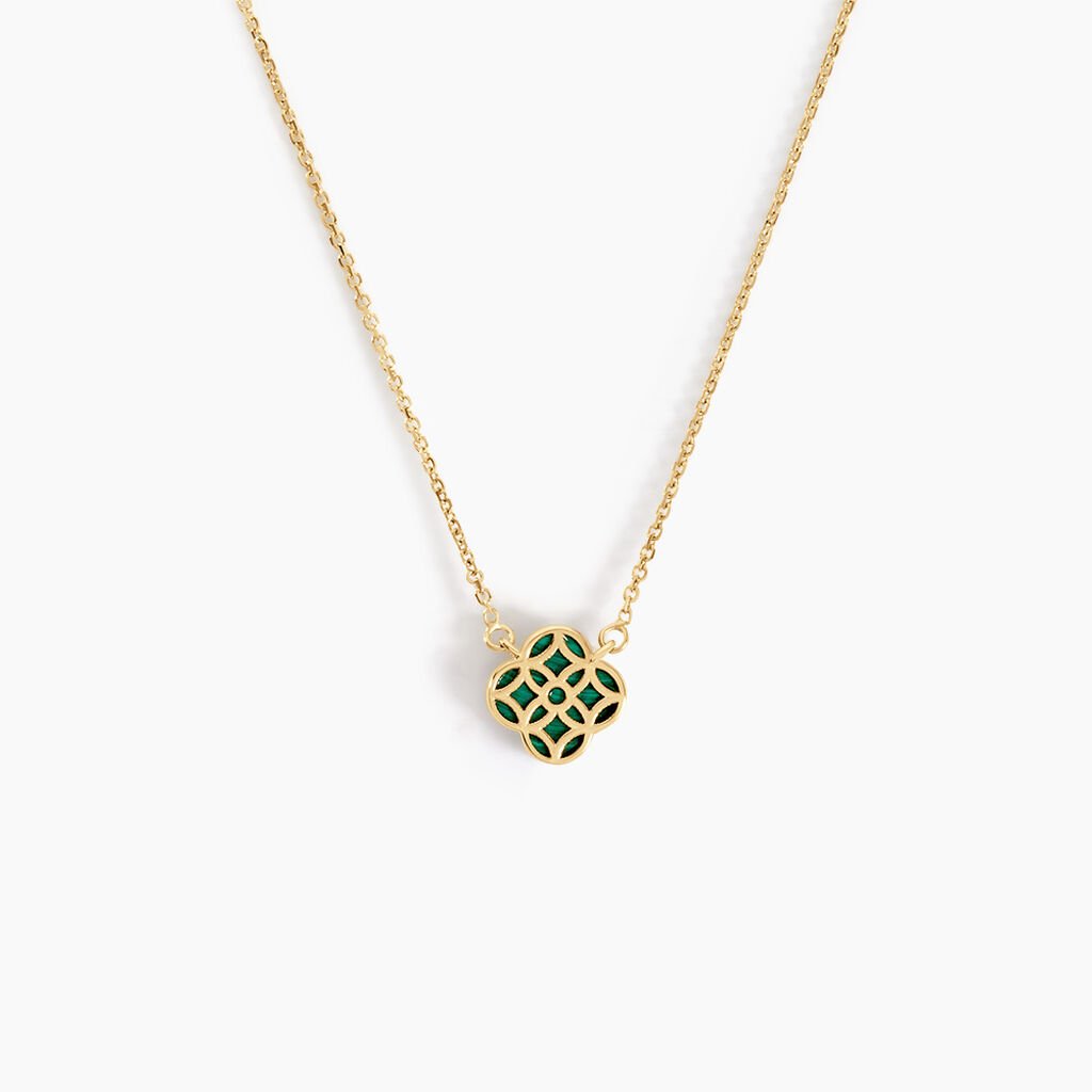Collier Rosalite Or Jaune Malachite - Colliers Femme | Histoire d’Or