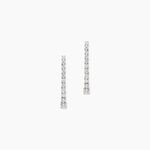 Boucles D'oreilles Puces Riviera Or Blanc Diamant - Boucles d'oreilles pendantes Femme | Histoire d&rsquo;Or
