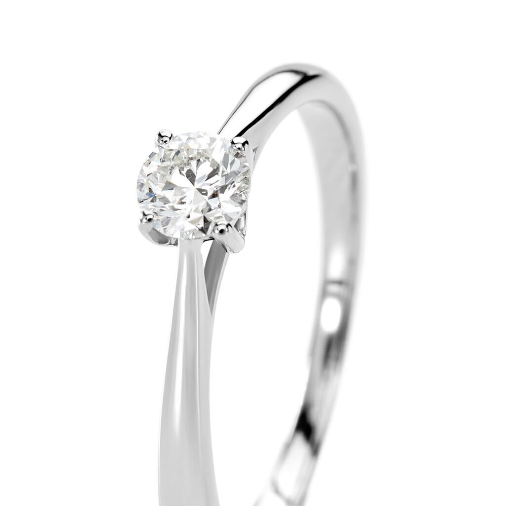 Bague Solitaire One Platine Blanc Diamant - Bagues solitaires Femme | Histoire d&rsquo;Or