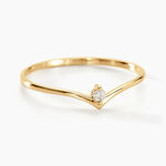 Bague Maye Or Jaune Diamant - Bagues solitaires Femme | Histoire d&rsquo;Or