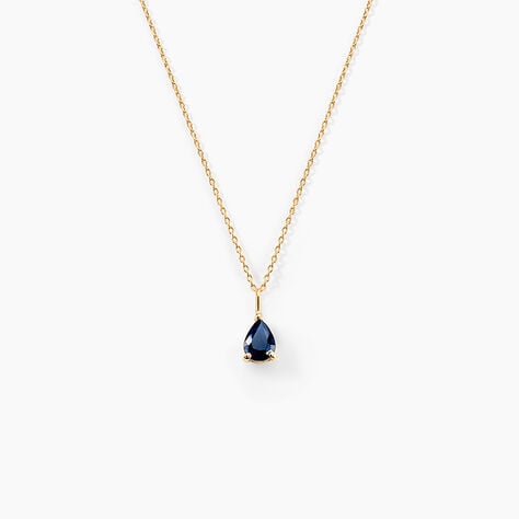 Collier Goutte Or Jaune Saphir - Colliers Femme | Histoire d’Or