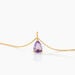 Collier Goutte Or Jaune Amethyste - Colliers Femme | Histoire d’Or