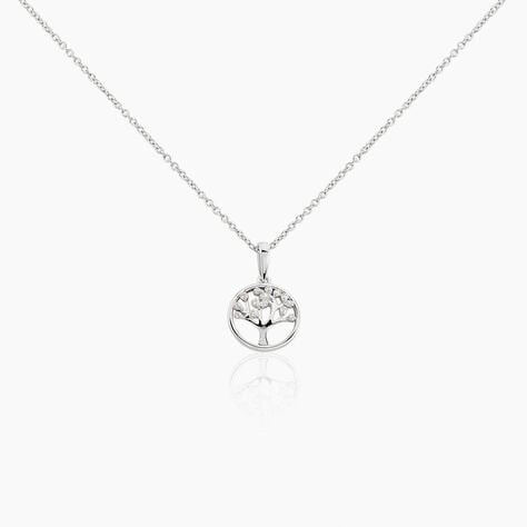 Collier Veva Argent Blanc Oxyde De Zirconium - Colliers fantaisie Femme | Histoire d’Or
