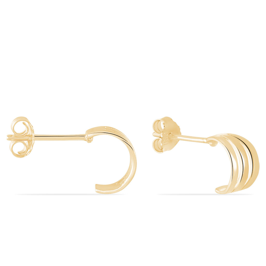 Créoles Dally Plaqué Or Jaune - Boucles d'oreilles créoles Femme | Histoire d’Or