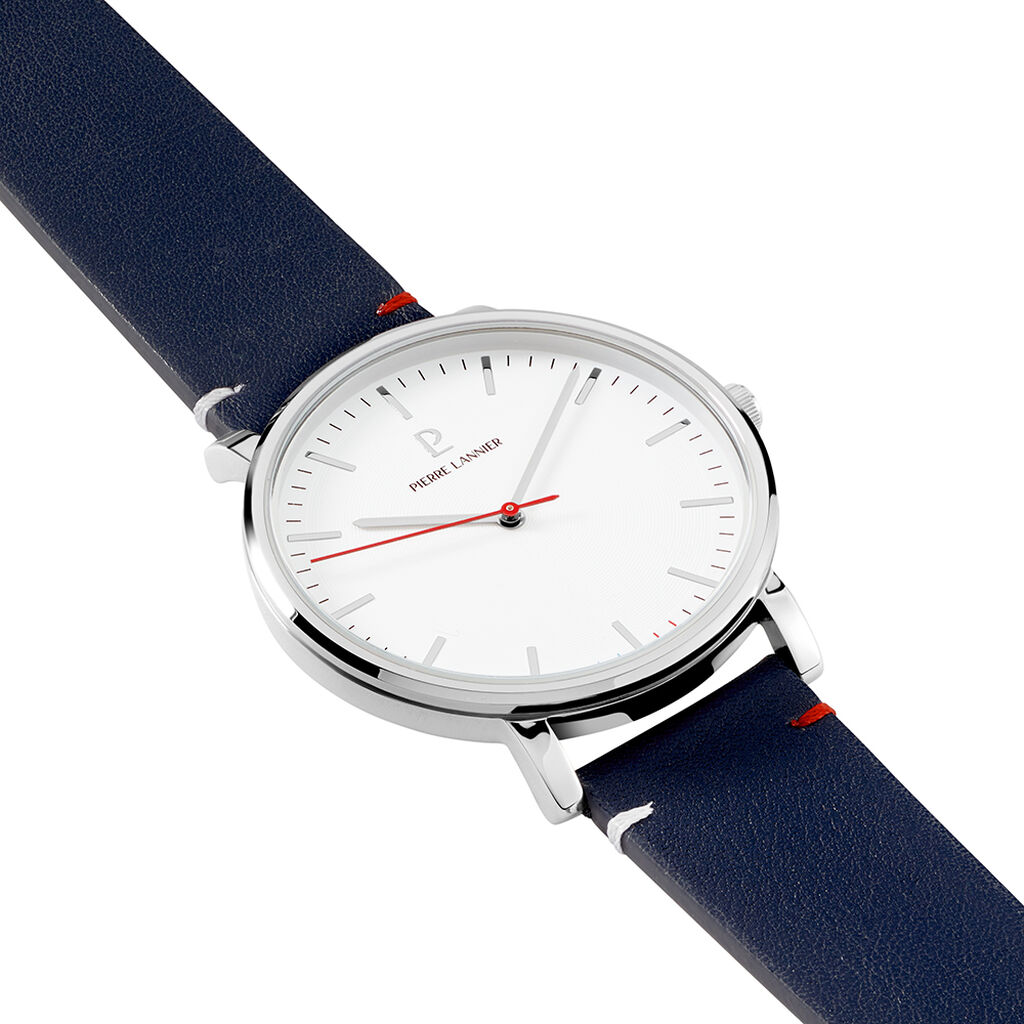 Montre Pierre Lannier Essential Blanc - Id&eacute;es cadeaux Homme | Histoire d&rsquo;Or
