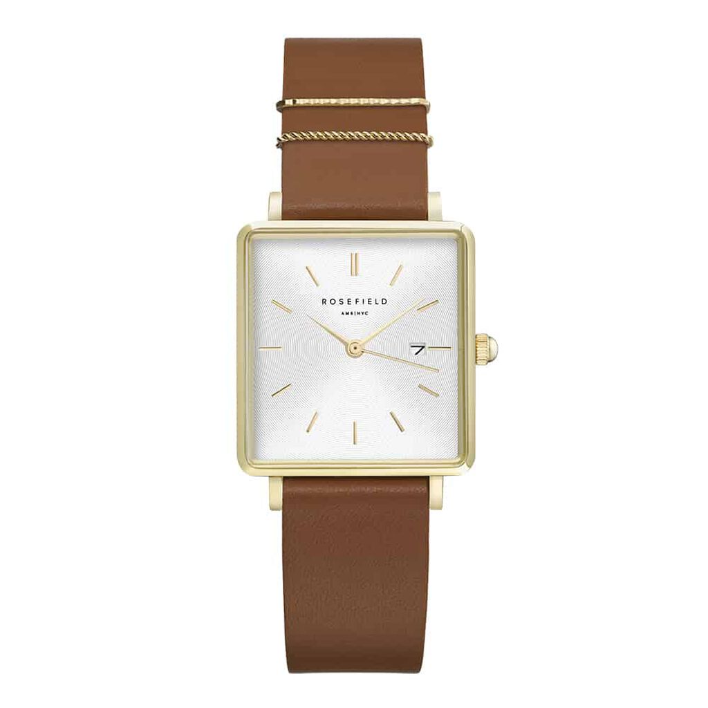 Montre Rosefield The Boxy Blanc