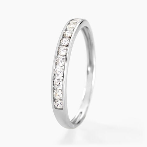 Alliance Davila Or Blanc Oxyde De Zirconium - Alliances Femme | Histoire d&rsquo;Or