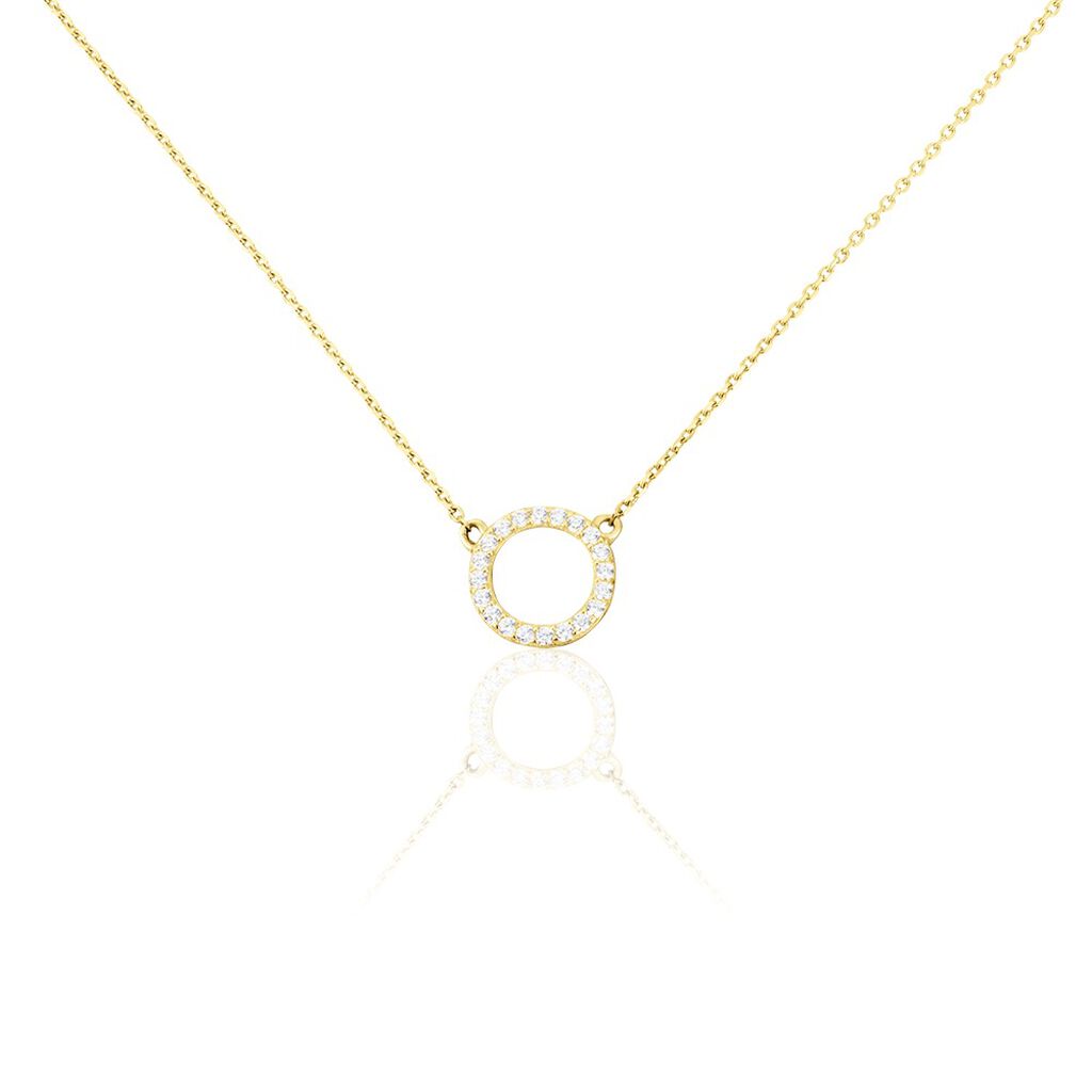 Collier Lim Or Jaune Oxyde De Zirconium - Colliers Femme | Histoire d’Or
