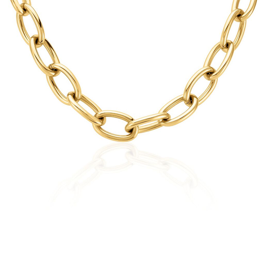 Collier Hennie Acier Dor&eacute; - Colliers fantaisie Femme | Histoire d&rsquo;Or
