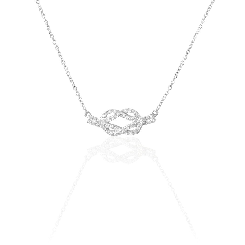 Collier Ondine Or Blanc Diamant - Colliers Femme | Histoire d’Or