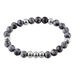 Bracelet Adonis Acier Blanc Pierre De Synthese - Bracelets fantaisie Homme | Histoire d’Or