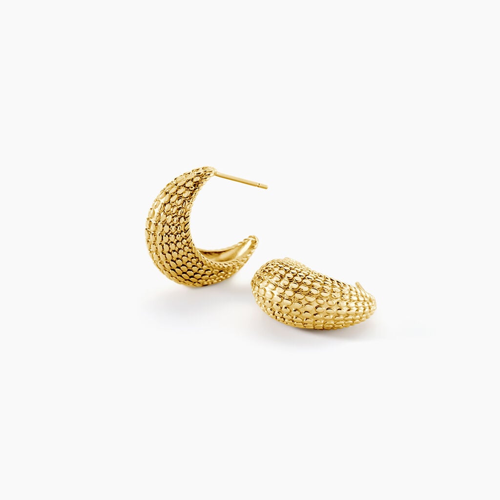 Cr&eacute;oles Antiqua Acier Jaune - Boucles d'oreilles cr&eacute;oles Femme | Histoire d&rsquo;Or