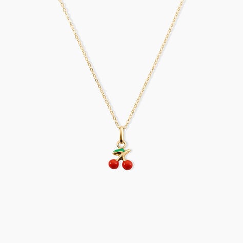 Collier Cherry Cerise Or Jaune - Colliers Enfant | Histoire d’Or