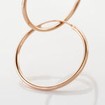 Cr&eacute;oles Argent Rose Olympia - Boucles d'oreilles cr&eacute;oles Femme | Histoire d&rsquo;Or