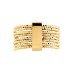 Bague Golden Liana Acier Jaune - Bagues fantaisie Femme | Histoire d&rsquo;Or