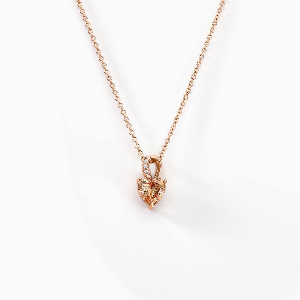 Collier Atieno Argent Rose Oxyde De Zirconium - F&ecirc;te des m&egrave;res Femme | Histoire d&rsquo;Or