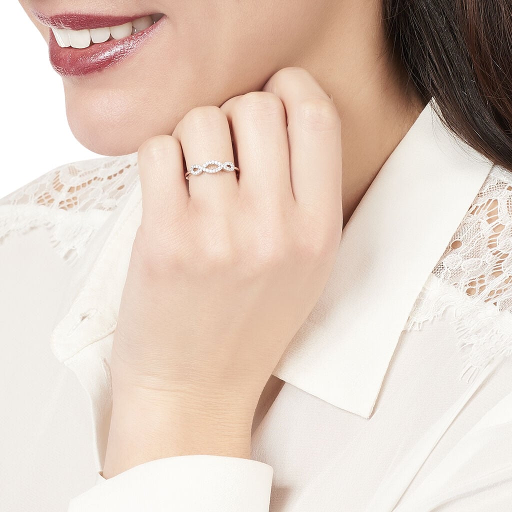Bague Cemil Argent Blanc Oxyde De Zirconium - Bagues avec pierre Femme | Histoire d&rsquo;Or