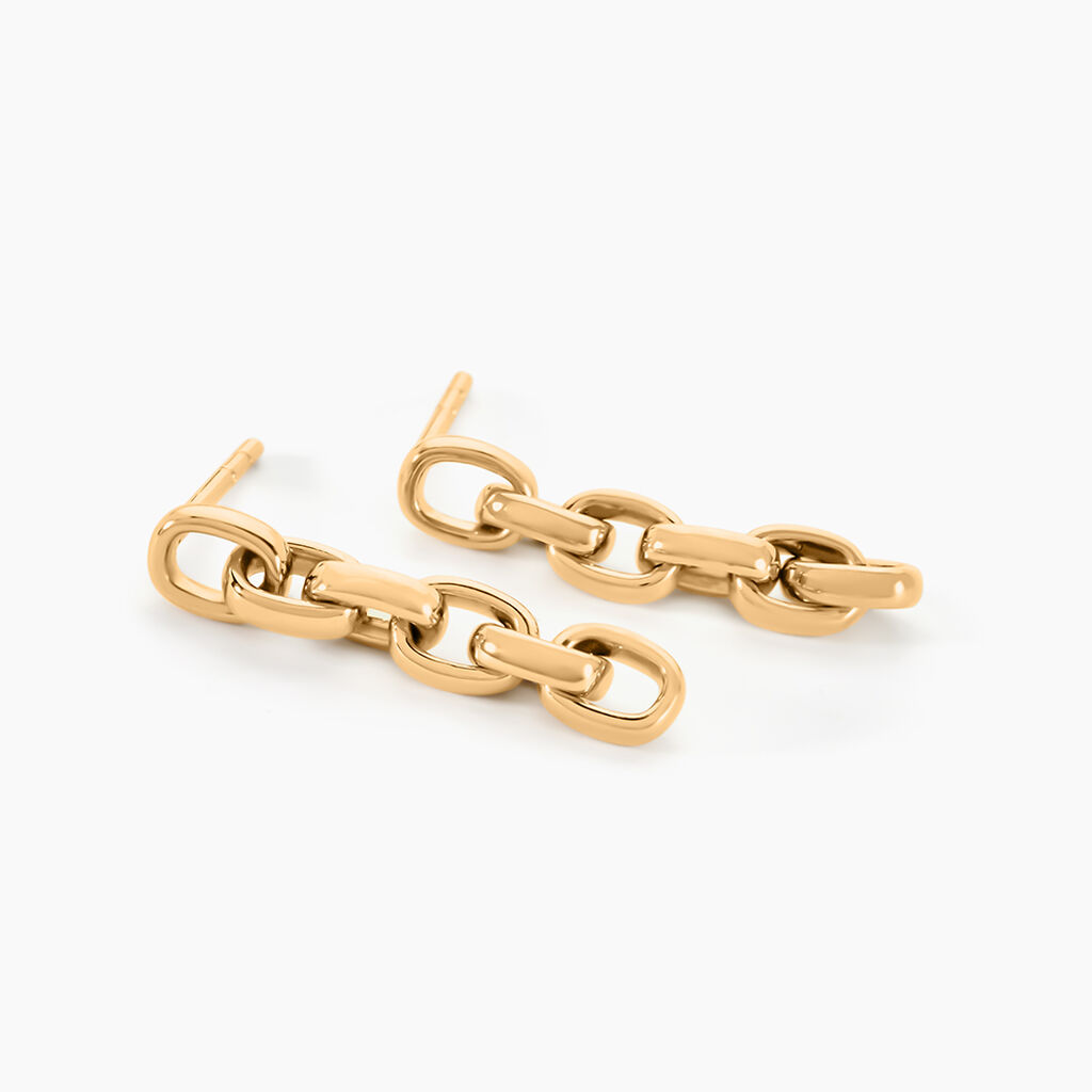 Boucles D'oreilles Pendantes Lilla Plaqu&eacute; Or Jaune - Boucles d'oreilles fantaisie Femme | Histoire d&rsquo;Or