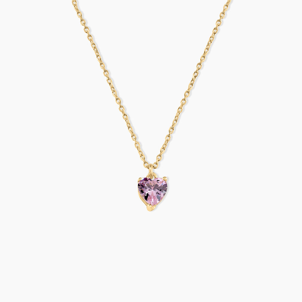 Collier Plaqué Or Carpantus Oxyde De Zirconium