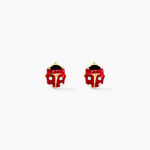 Boucles D'oreilles Puces Deena Or Jaune Oxyde De Zirconium - Clous d'oreilles Enfant | Histoire d&rsquo;Or