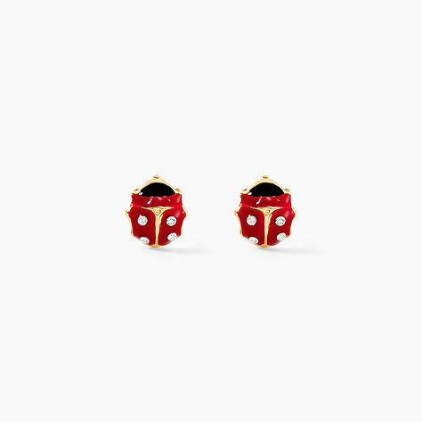 Boucles D'oreilles Puces Deena Or Jaune Oxyde De Zirconium - Clous d'oreilles Enfant | Histoire d’Or