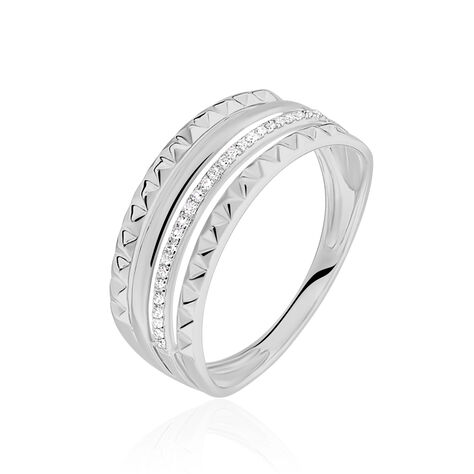 Bague Martianne Or Blanc Diamant - Bagues avec pierre Femme | Histoire d’Or