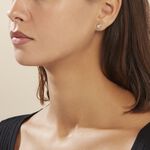 Boucles D'oreilles Puces Or Jaune Laurissa Diamants - Clous d'oreilles Femme | Histoire d&rsquo;Or