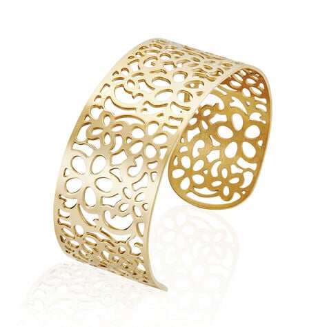 Bracelet Manchette Brenda Acier Jaune - Bracelets manchettes Femme | Histoire d&rsquo;Or