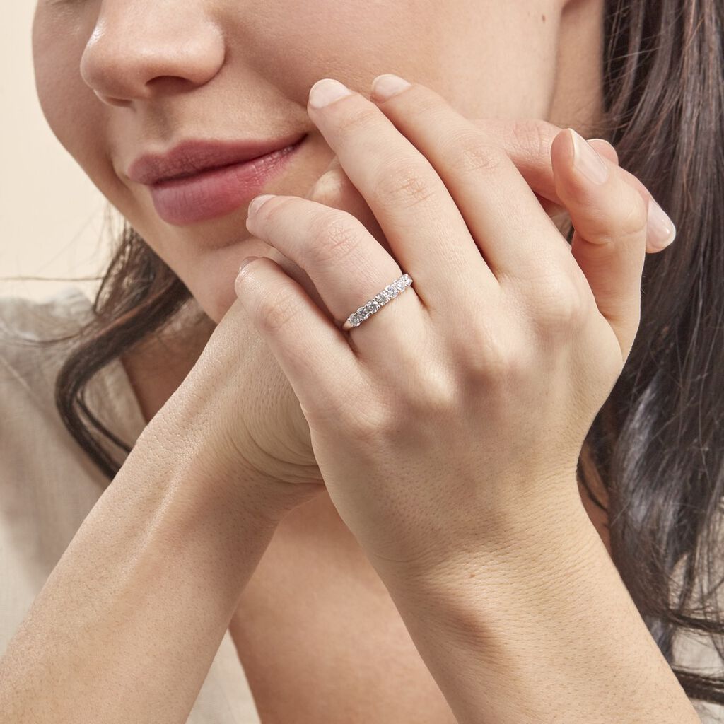 Alliance Hera Or Blanc Diamant - Alliances Femme | Histoire d’Or