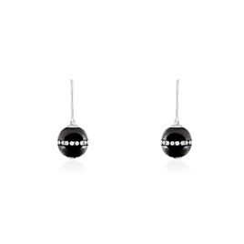 Boucles D'oreilles Pendantes Nina Cera Argent  Strass Et Céramique - Boucles d'oreilles fantaisie Femme | Histoire d’Or