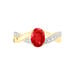 Bague Candice Or Jaune Rubis - Bagues solitaires Femme | Histoire d’Or