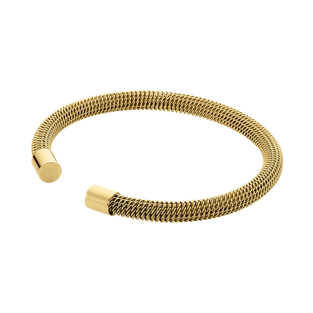 Bracelet Jonc Acier Doré Sibil - Bracelets joncs Femme | Histoire d’Or