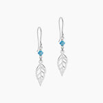 Boucles D'oreilles Pendantes Angelika Argent Blanc Pierre De Synthese - Boucles d'oreilles fantaisie Femme | Histoire d&rsquo;Or