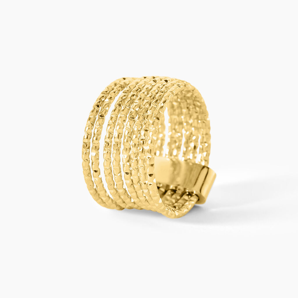Bague Dion Acier Jaune - Bagues fantaisie Femme | Histoire d&rsquo;Or