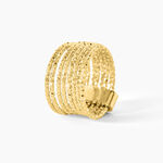 Bague Dion Acier Jaune - Bagues fantaisie Femme | Histoire d&rsquo;Or
