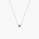 Collier Auxana Argent Blanc Oxyde De Zirconium - Colliers fantaisie Femme | Histoire d&rsquo;Or