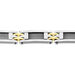 Bracelet Jourdan Zephir Acier Bicolore Dore / Blanc - Bracelets Homme | Histoire d’Or