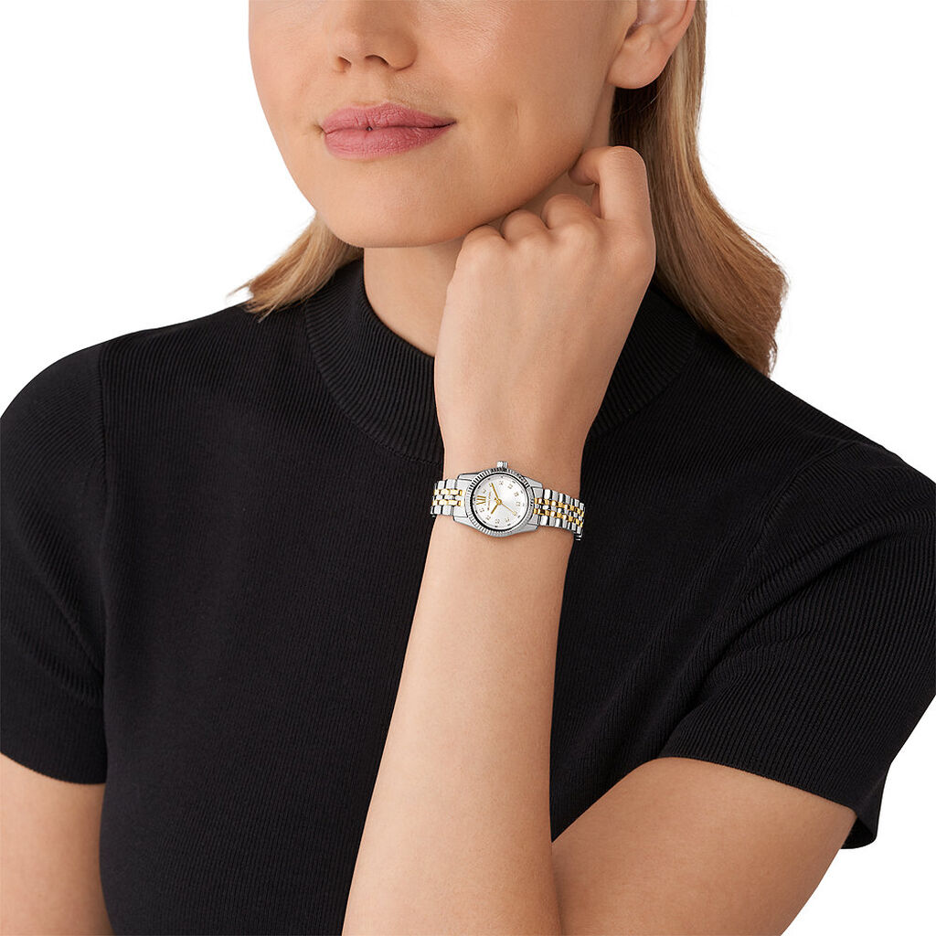 Montre Michael Kors Petite Lexington Blanc - Montres Femme | Histoire d’Or