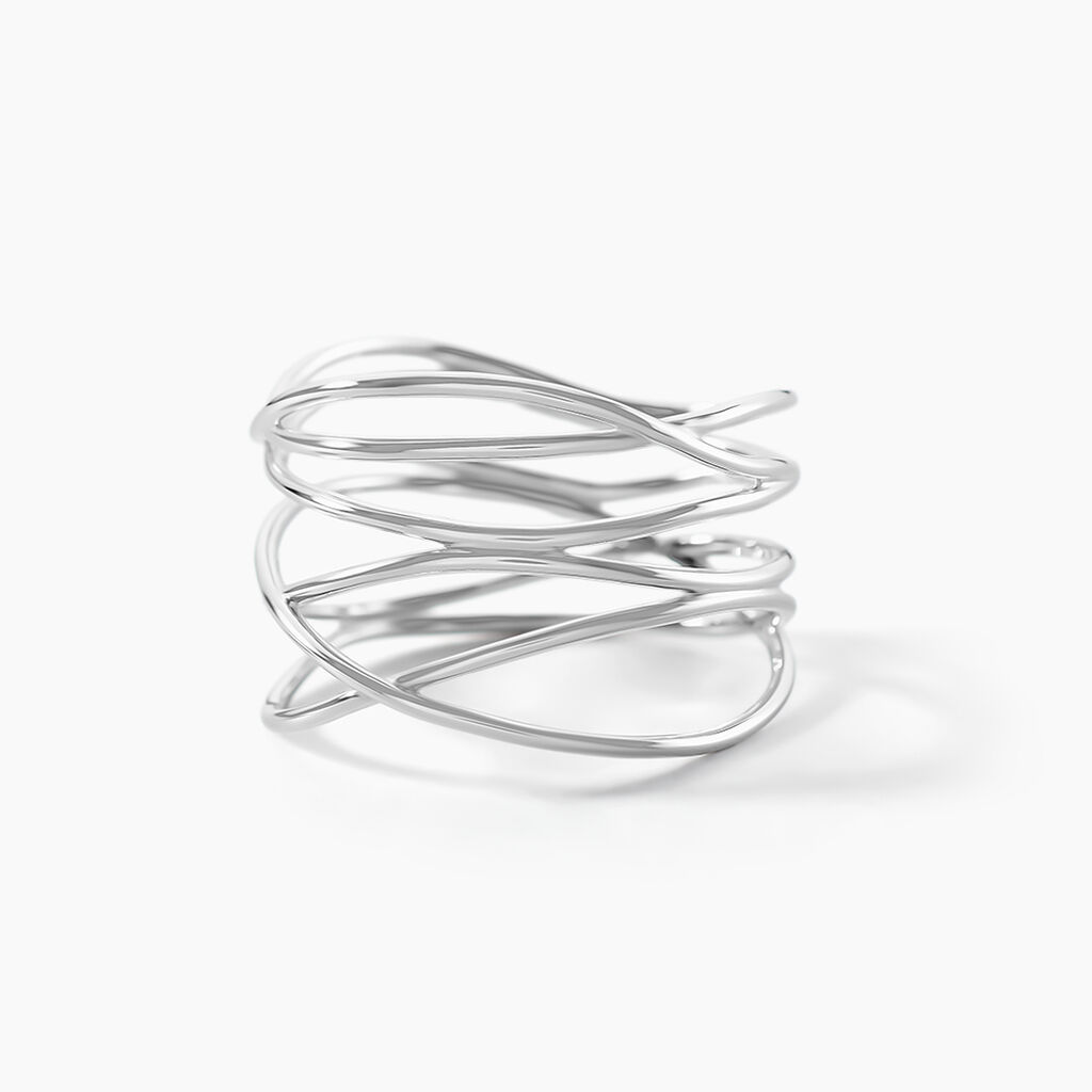 Bague Paros Argent Blanc