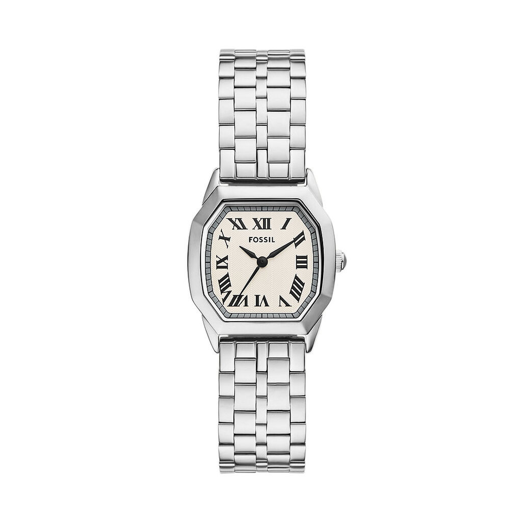 Montre Fossil Harlow Cr&egrave;me - Id&eacute;es cadeaux Femme | Histoire d&rsquo;Or