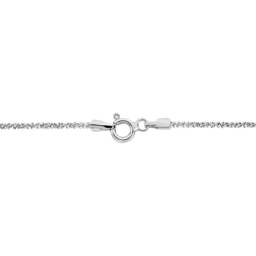 Bracelet Cherame Maille Criss Cross Argent Blanc - Bracelets chaîne Femme | Histoire d’Or